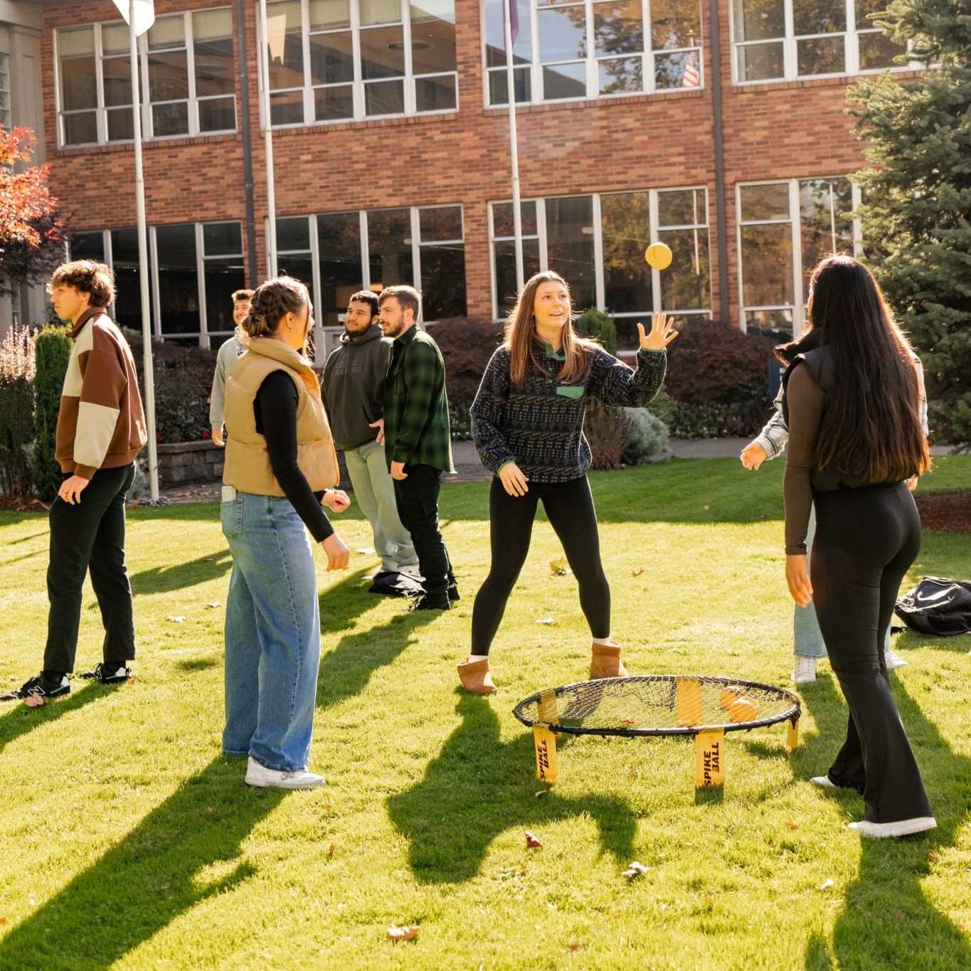 people playing dodgeball