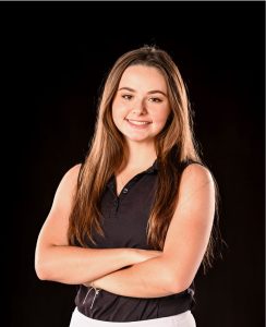 Media day headshot of a women's golf student-athlete