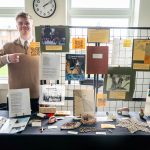 Student shows off history display on mission trips to Egypt and Israel
