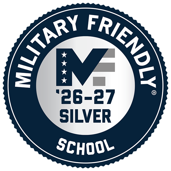 2026-27 Military Friendly School Silver designation badge.